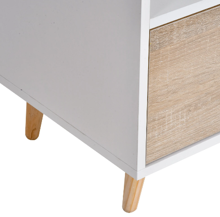 Particle Board TV Media Unit With Shelves &amp; Drawers