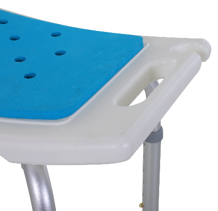 Non-Slip Bathroom Stool With Adjustable Height Legs