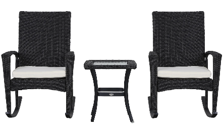 Garden Furniture Rocking Chair Set – Comfortable Outdoor Patio Chairs with Cushions and Durable Weather-Resistant Frame
