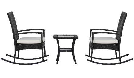 Garden Furniture Rocking Chair Set – Comfortable Outdoor Patio Chairs with Cushions and Durable Weather-Resistant Frame