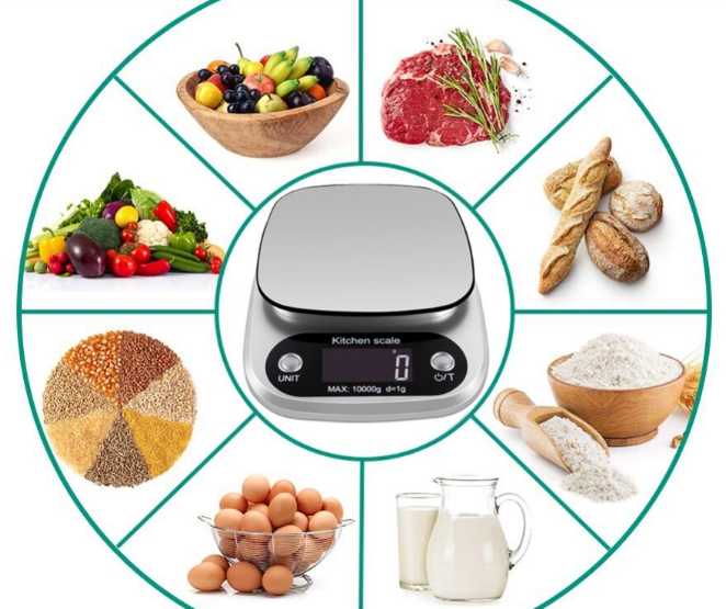 Electronic Digital Kitchen Scale with LCD Display – Precision Food Scale for Cooking, Baking, and Meal Prep