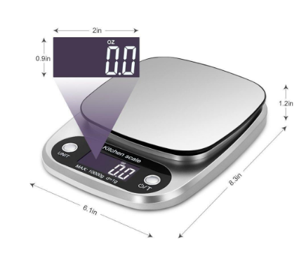 Electronic Digital Kitchen Scale with LCD Display – Precision Food Scale for Cooking, Baking, and Meal Prep