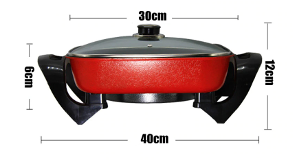 Electric Cooker Heating Pan and Hotpot Food Steamer – Multi-Function Appliance for Steaming, Cooking, and Hotpot