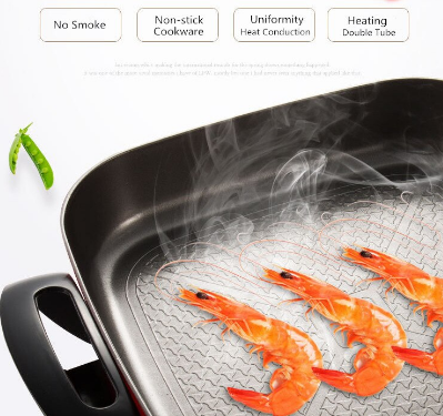 Electric Cooker Heating Pan and Hotpot Food Steamer – Multi-Function Appliance for Steaming, Cooking, and Hotpot