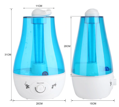 Humidifier/Diffuser with LED Light for Home and Office Use, Aromatherapy and Air Purification
