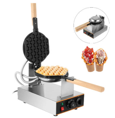 Electric Egg Bubble Waffle Baking Machine With 30 pcs Waffles Capacity