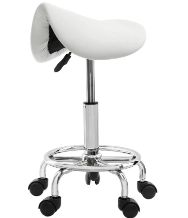 Hydraulic Saddle Salon Stool Massage Chair With Adjustable Height