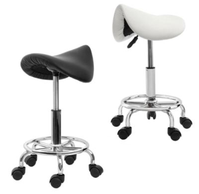 Hydraulic Saddle Salon Stool Massage Chair with Adjustable Height for Comfortable Salon and Spa Use