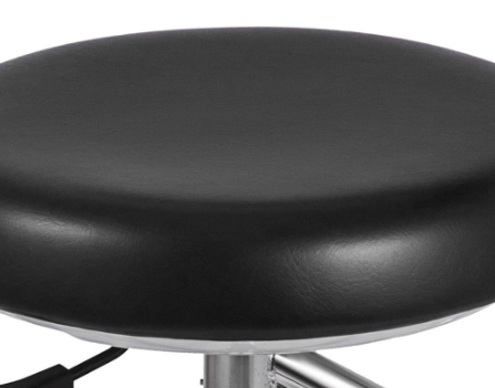 PU Leather Assistant Stool/Chair With 360 Degree Rotation, Armrest, Adjustable Height