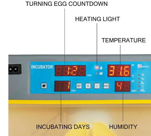 Portable Digital Automatic Turning Egg Incubator With 112 Eggs Capacity