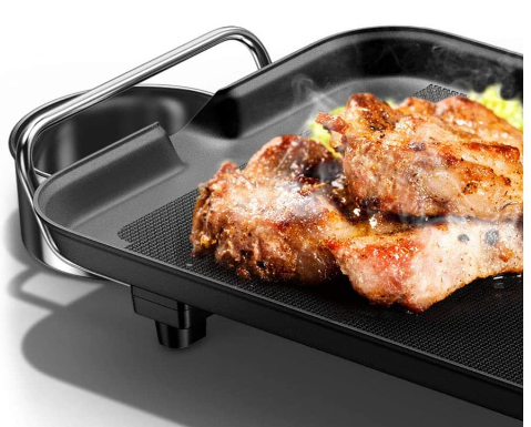 Electric Nonstick Indoor BBQ Grill – Smokeless Grilling Machine for Home Cooking and Indoor Barbecues