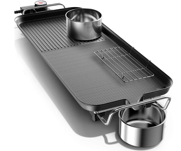 Electric Nonstick Indoor BBQ Grill – Smokeless Grilling Machine for Home Cooking and Indoor Barbecues