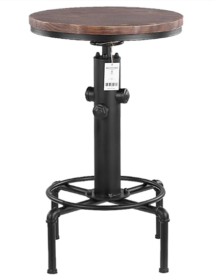 Bar, Kitchen Stools/Round Table With Adjustable Height