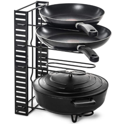Space saving Heavy duty 8 Tier Pan Stand Double Sided