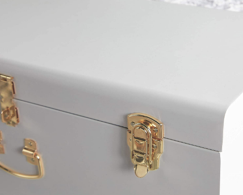 Set of 2 Large Stackable Storage Trunks