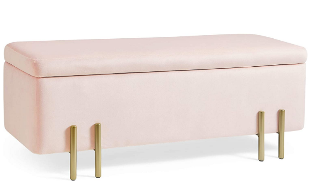Ottoman Bench Chaise Longue Footrest, Footstool With Internal Storage