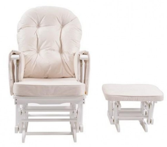 Relaxation/Nursing Chair With Stool , Adjustable Reclining Back Rest
