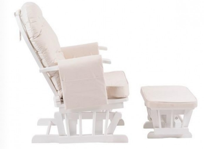 Relaxation/Nursing Chair With Stool , Adjustable Reclining Back Rest