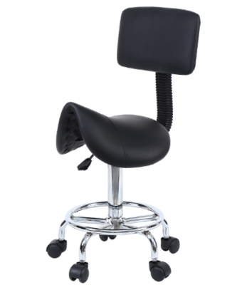 Home Beauty Saddle Salon Stool for Comfort and Ergonomic Support in Salons and Spas