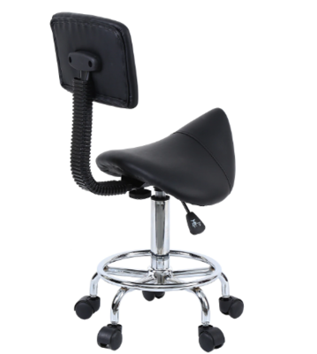 Home Beauty Saddle Salon Stool for Comfort and Ergonomic Support in Salons and Spas