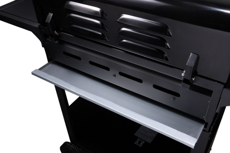 Garden Grill with 4+1 Gas Burners – Outdoor Barbecue Cooking Station with Side Burner, Stainless Steel Design, and Large Cooking Surface