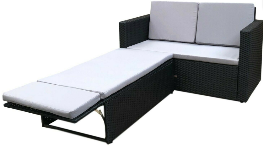Polyester Poly Garden Rattan Sofa 2 Seater Furniture