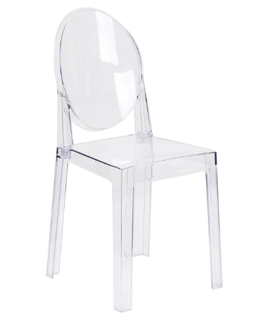Clear Modern High-Quality PC Plastic Dining Chair with Sturdy Design for Home and Office