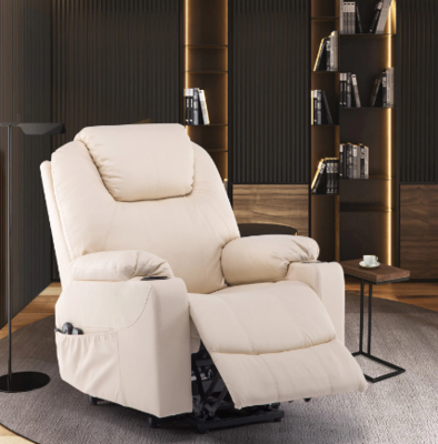 Electric Faux Leather Massage Heat and Vibration Recliner Chair