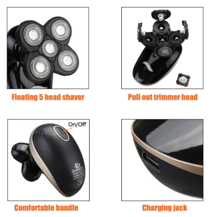Rechargeable Waterproof Multipurpose Electric Shaver