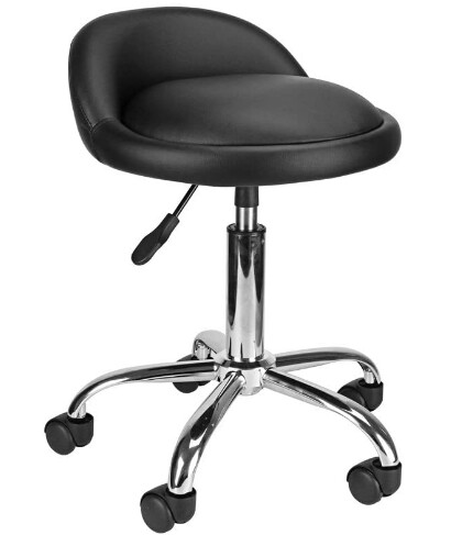 Massage Hydraulic Salon Stool with Height Adjustable Gas Pressure Spring 5 Wheels