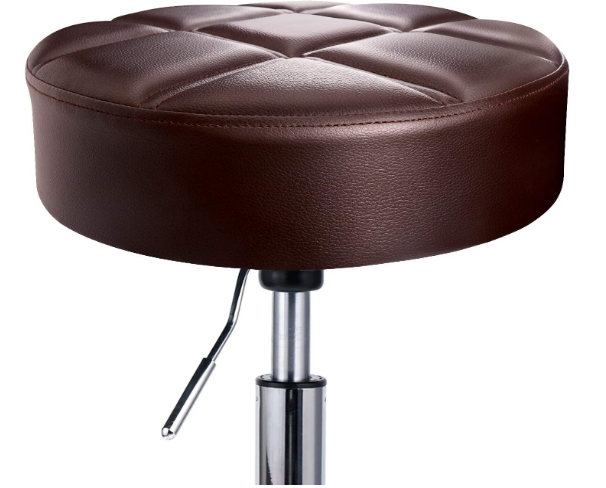 Swivel 360 Degrees Rolling Caster Wheels Stool Adjustable Height For Office, Spa, Beauty Studio Leader Accessories Swivel Stool, Height-Adjustable Rolling