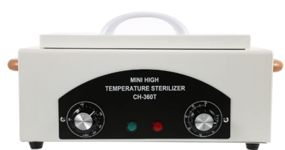 Salon Barber Equipment High Temperature Sterilizer Metal Tool Cleaner With Automatic Timer Control