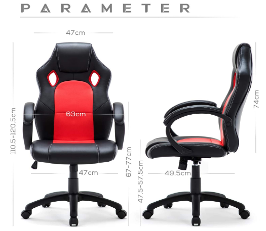 Multi function desk chair can be rotated 360°