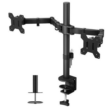 Adjustable Desk Monitor Stand Monitor Holder Table Stand Tiltable Stand 180 Swivel 360 Height