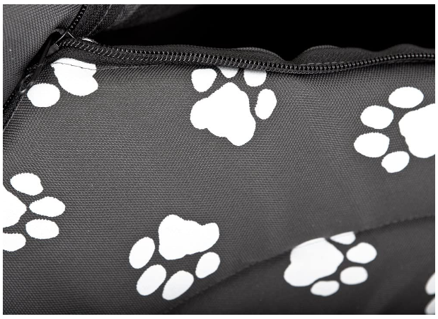 Waterproof Dog House Hut with Paws Removable Roof Size of Dog Kennel: 4 Strong Cordura Fabric, 60x55 cm, EU Product; Machine Washable 30°C; Scratch-Resistant