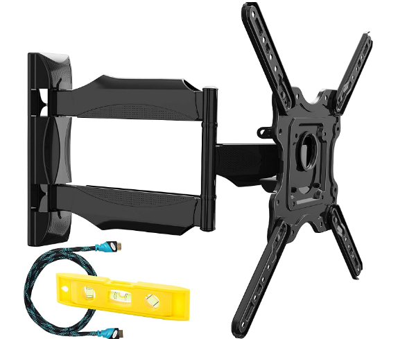 Ultra Slim Tilt Swivel TV Wall Bracket Mount For 24-55 Inch LED LCD Plasma &amp; Curved Screens Wider Viewing Angles