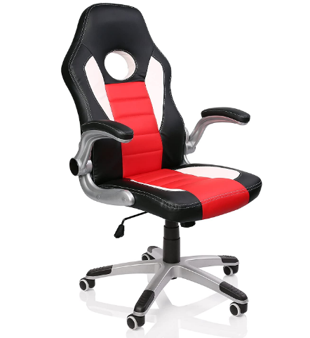 Executive Office Swivel Chair Chair Padded with Adjustable Armrests Rocker Mechanism Lift