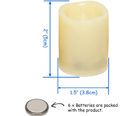 Flameless Flickering LED Candles Battery Operated with Timer – Ideal Christmas Decorations and Holiday Lighting