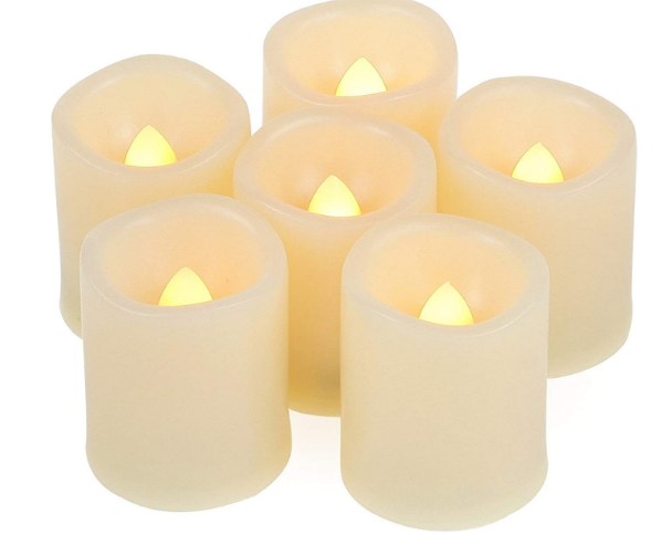 Flameless Flickering LED Candles Battery Operated with Timer Christmas Decorations