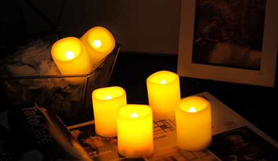 Flameless Flickering LED Candles Battery Operated with Timer – Ideal Christmas Decorations and Holiday Lighting