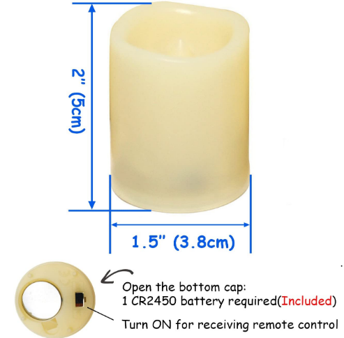 Flameless Flickering LED Candles Battery Operated with Remote Control – Perfect Christmas Decorations and Holiday Ambiance
