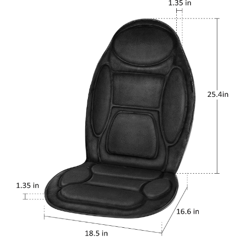 Massager Seat Cushion Heat 6 Vibration Massage Nodes &amp; 3 Heating Pad, Home, Office Use &amp; Car Seat