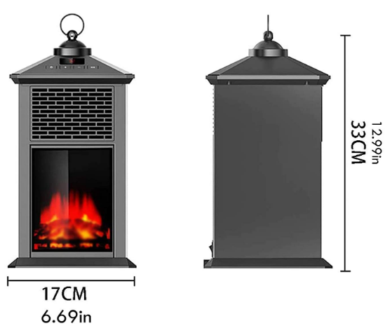 Winter Warm Patio Heaters Safe Electric Heater with Overheat Protection