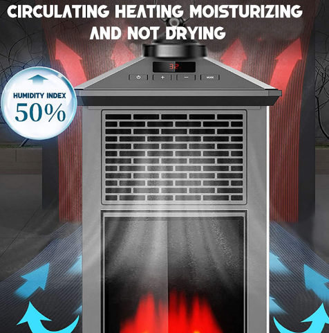 Winter Warm Patio Heaters Safe Electric Heater with Overheat Protection