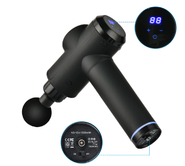 LCD Display Electric Massage Gun Powerful and Mute Motor