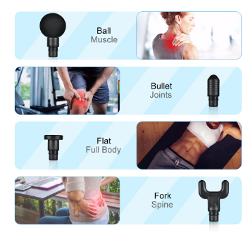LCD Display Electric Massage Gun Powerful and Mute Motor
