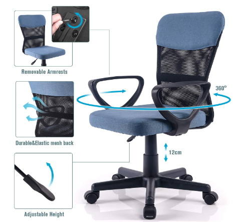 Home Office Executive Computer Chair with Adjustable Height for Ergonomic Comfort and Productivity