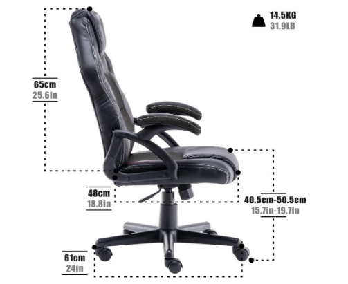 Racing Style Office Swivel Computer Desk Chair Gaming Chair Ergonomic