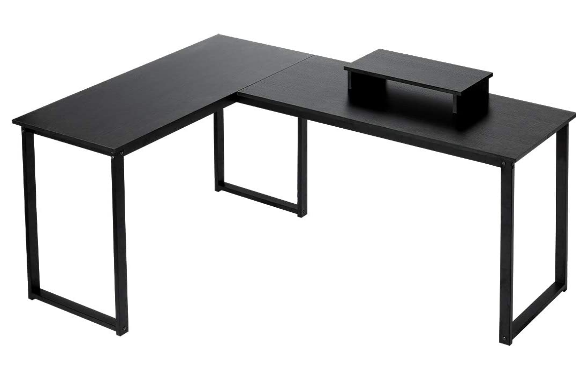 Home Office L-Shaped Computer Desk, Large Corner Desk for Workspace and Gaming Setup