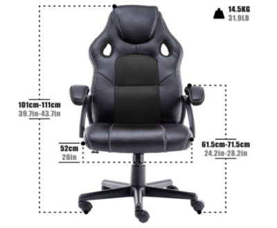 Racing Style Office Swivel Computer Desk Chair Gaming Chair Ergonomic